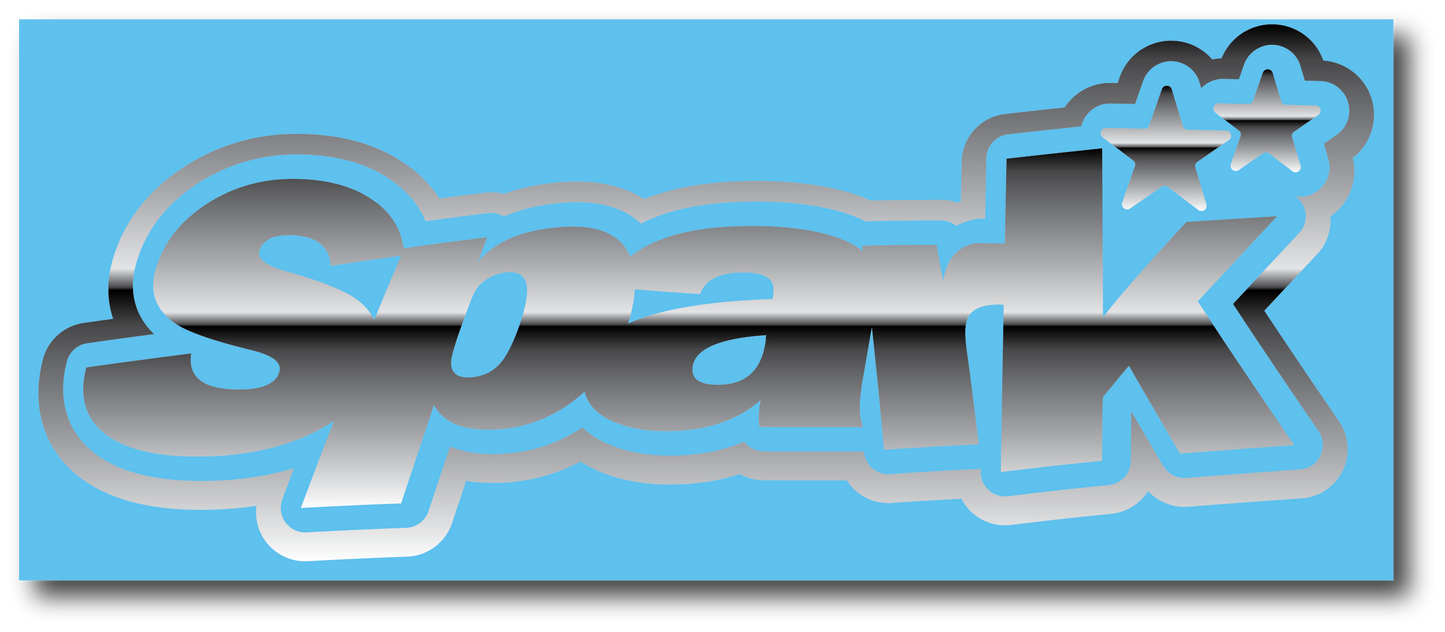 Spark vinyl decal