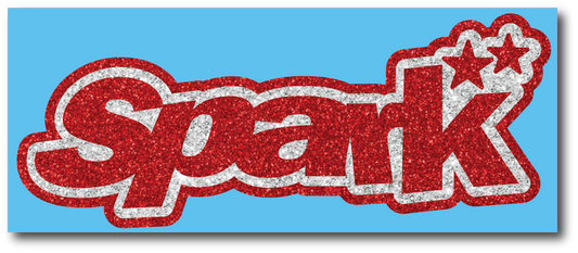 Spark vinyl decal